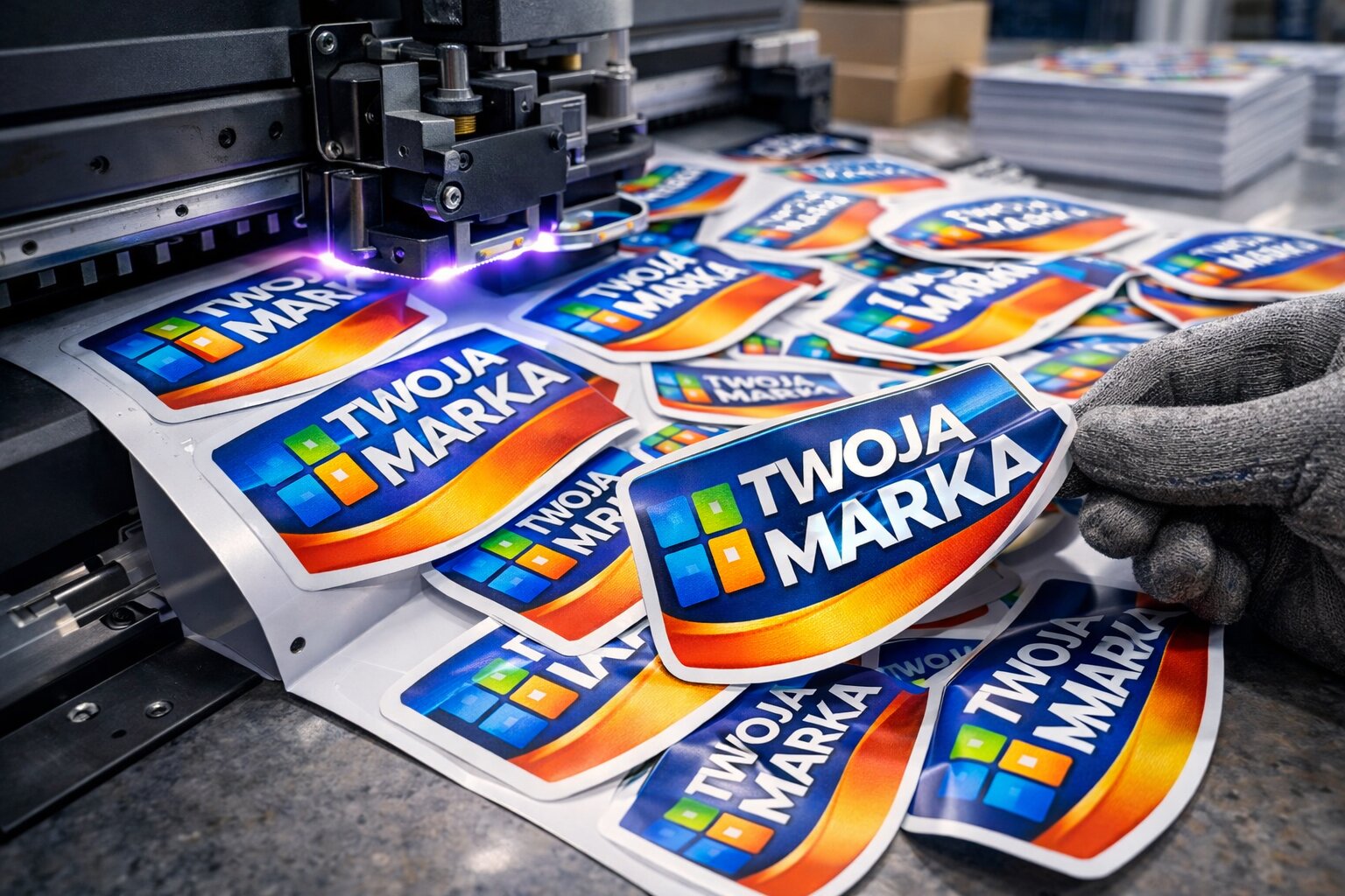 Druk naklejek reklamowych w wysokiej jakości