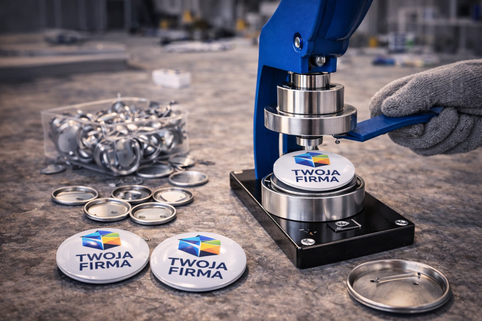 Produkcja buttonów reklamowych z nadrukiem