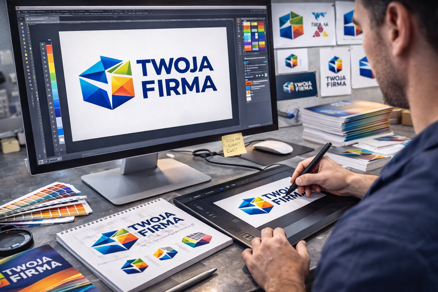 Projekt logo dla firmy – proces tworzenia identyfikacji marki