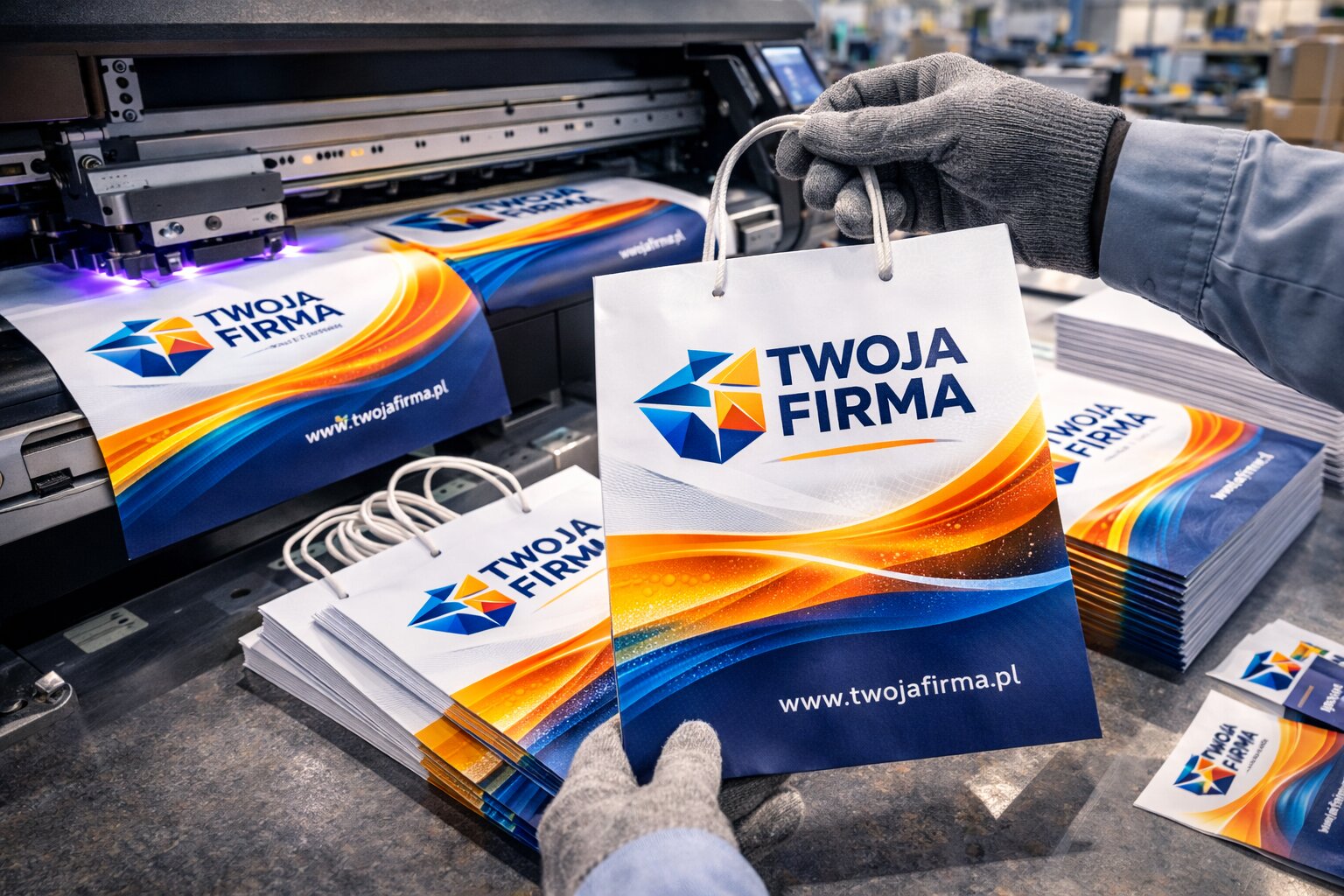 Torby z nadrukiem logo – trwałe znakowanie materiałów