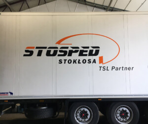 StoSped TSL Partner Naczepa towarowa z logo StoSped Stokłosa TSL Partner