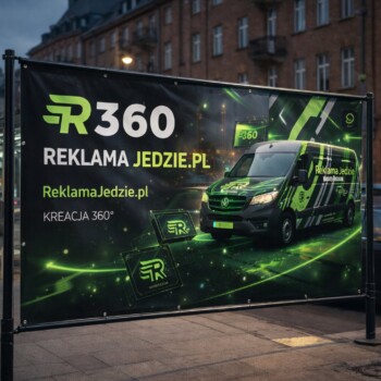 Trwałe banery zewnętrzne do reklamy przez cały rok. Baner reklamowy zewnętrzny odporny na deszcz i promieniowanie UV