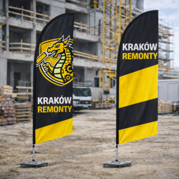 Flagi dopasowane do identyfikacji wizualnej Twojej marki. Flagi reklamowe na zamówienie – indywidualny projekt