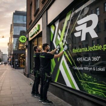 Oklejone szyby skutecznie przyciągają wzrok klientów. Oklejanie szyb reklamą – grafika na oknach lokalu